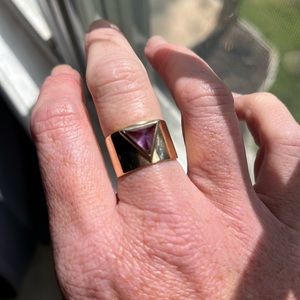 Rock+Raw Amethyst Guardian Ring